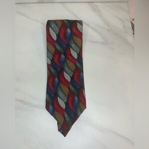 J. Garcia Collector’s Edition artsy corpcore multicolored silk necktie